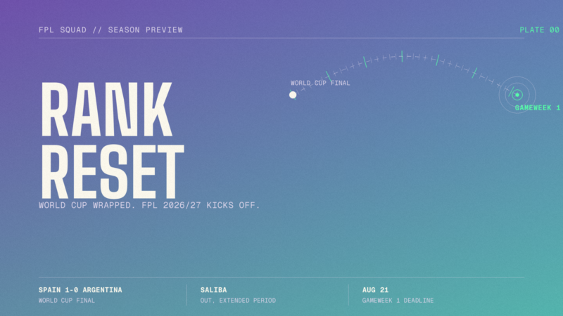 The World Cup Is Over, Your Rank Is Reset: Everything You Need for FPL 2026/27
