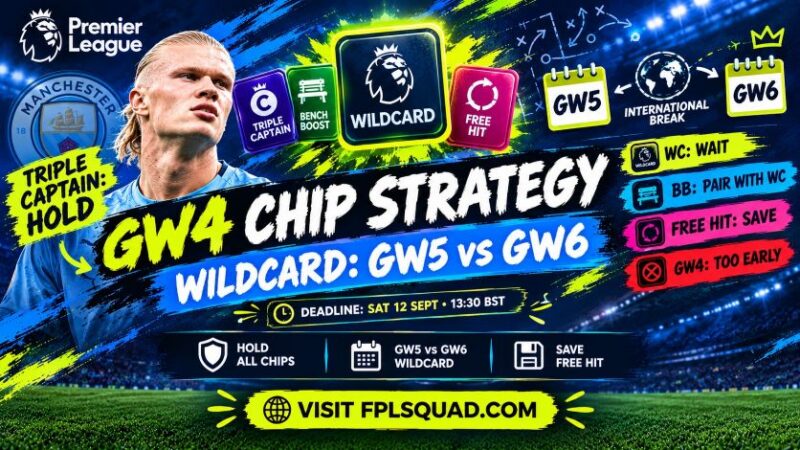 GW4 Chip Strategy: Why the Real Wildcard Call Is Gameweek 5 vs 6