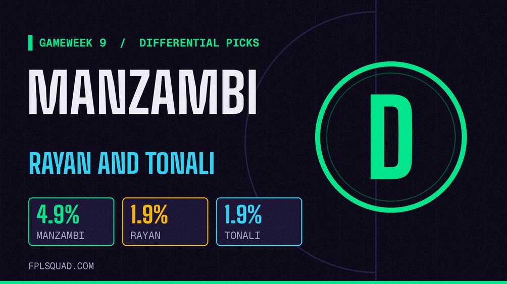 GW9 Differential Picks: Manzambi, Rayan and the Spurs Midfielder Who Wins the Ball