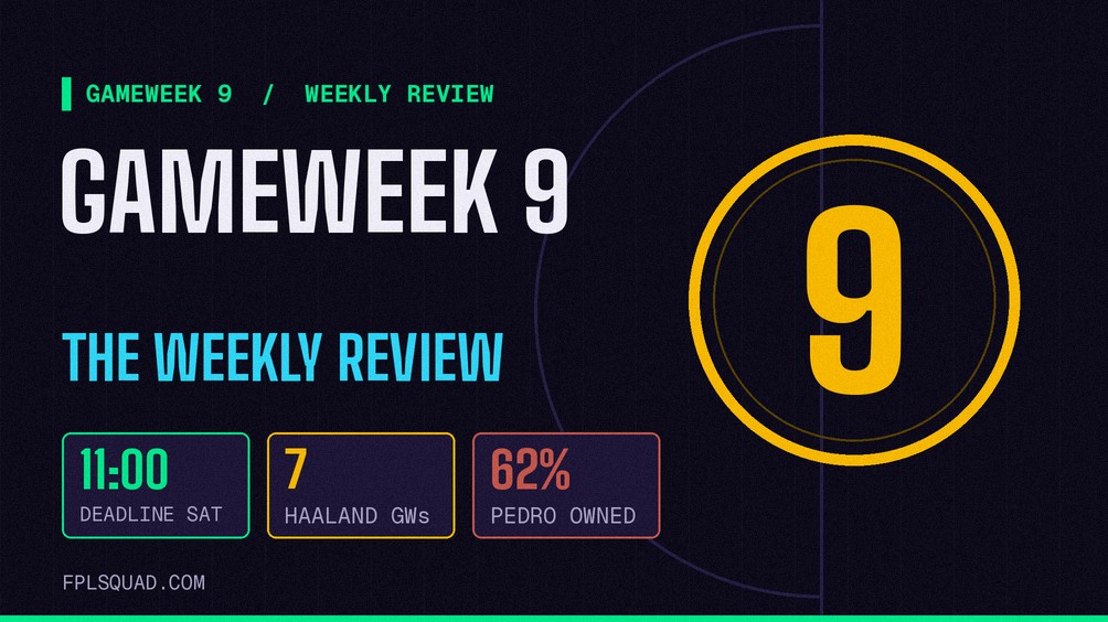 Villa Beat City, Pedro Went Down, and Palmer Is Back: Your Gameweek 9 Weekly Review